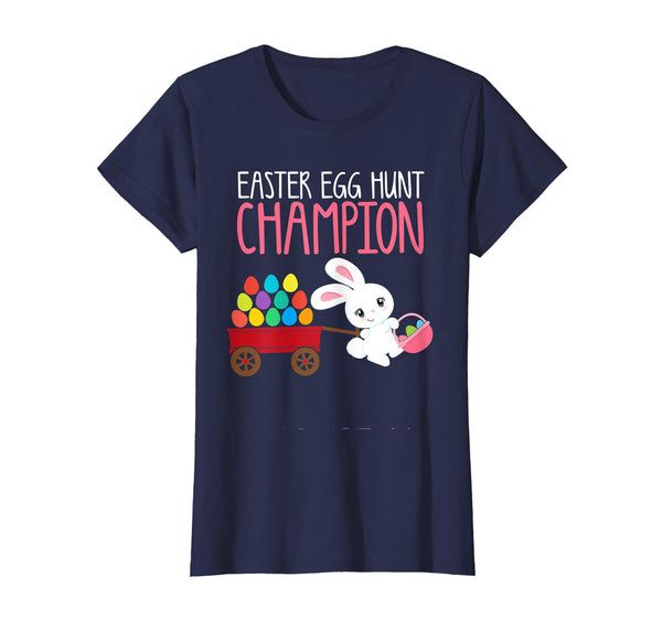 EASTER EGG HUNT CHAMPION Bunny T-Shirt Girls Kids Toddlers