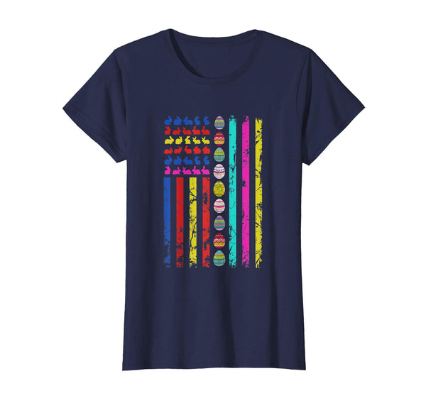 American flag Easter Day T-shirt Easter Egg Bunny Outfit