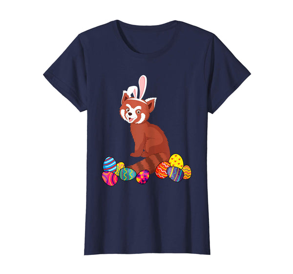 Red Panda Bunny Ear With Egg Easter Easter Day Shirt