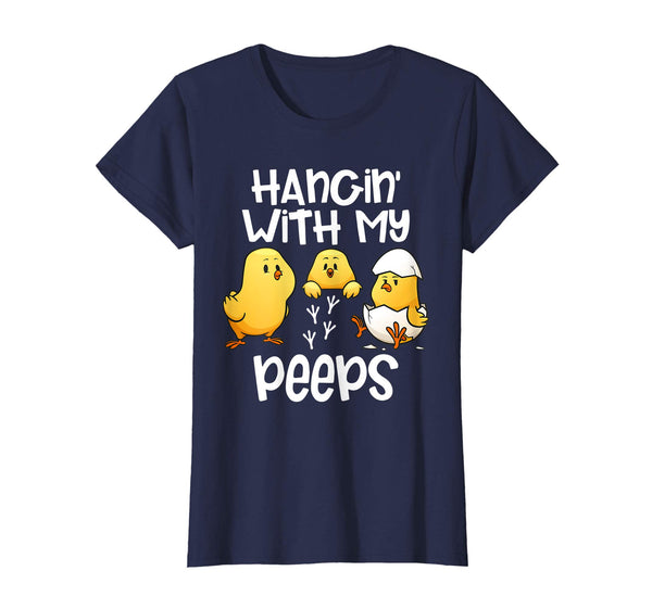 Hanging With My Peeps Happy Easter Kids Boys Girls T Shirt