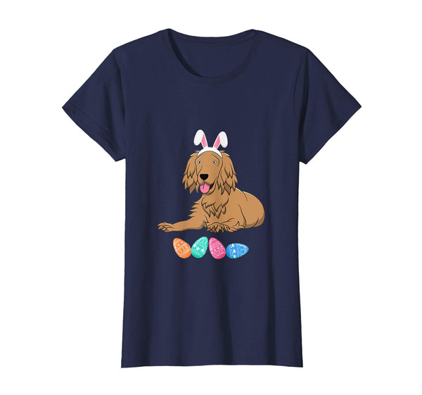 Funny Easter Cocker Spaniel With Bunny Ears And Eggs T Shirt