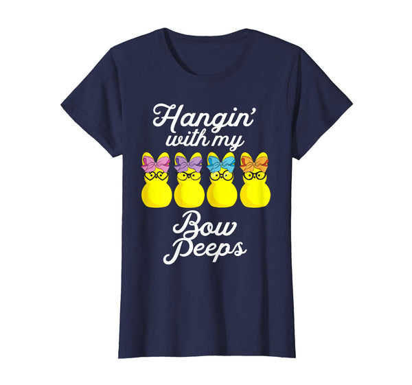 Hanging with my Bow Peeps Shirt Cute Girls Easter Egg tshirt