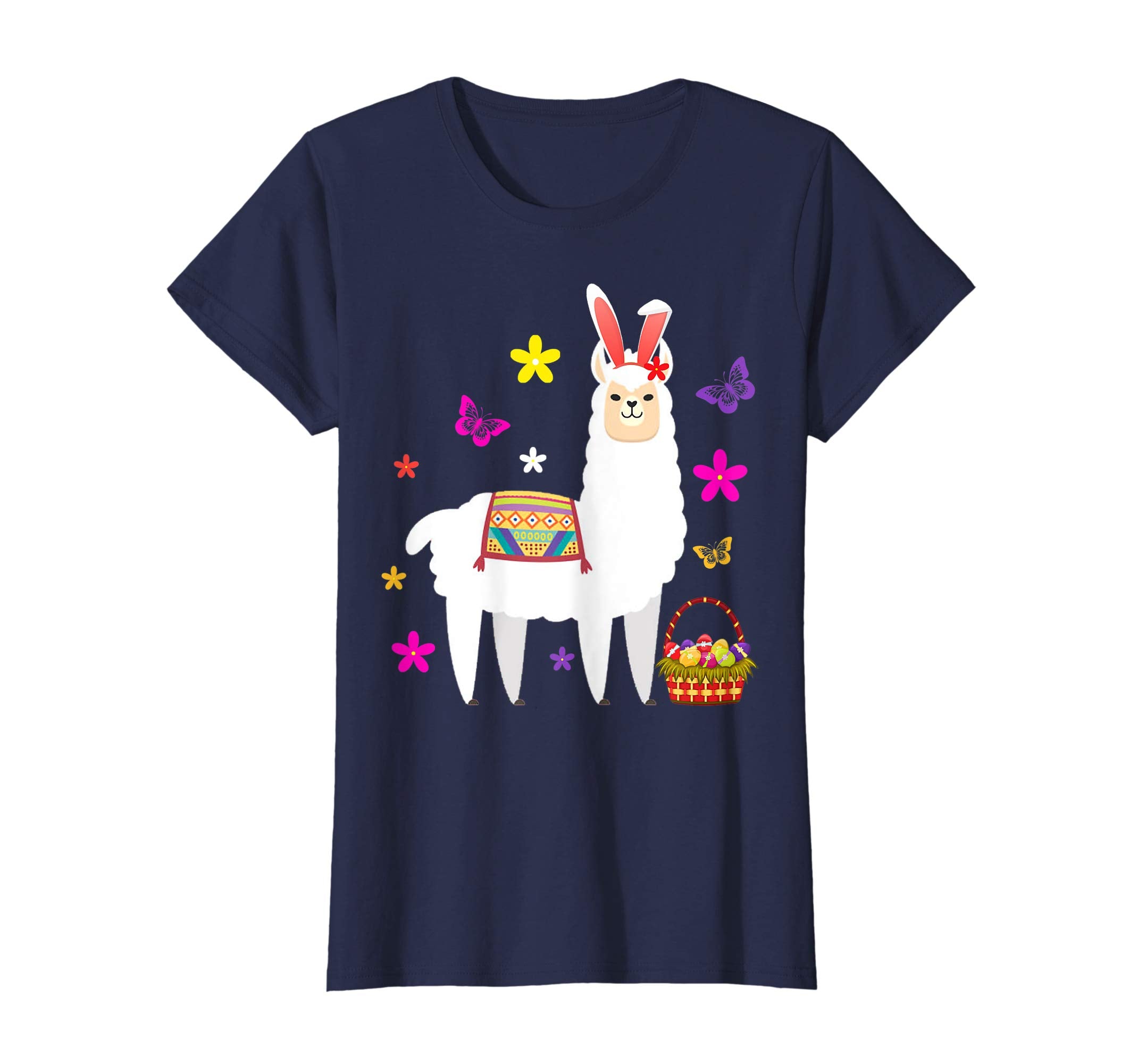 Funny Easter Llama with Bunny Ears T-Shirt Gift