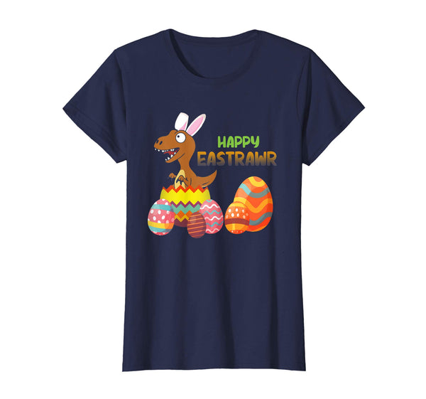 Happy Eastrawr T Rex Dinosaur Easter Bunny Egg Shirt Kids