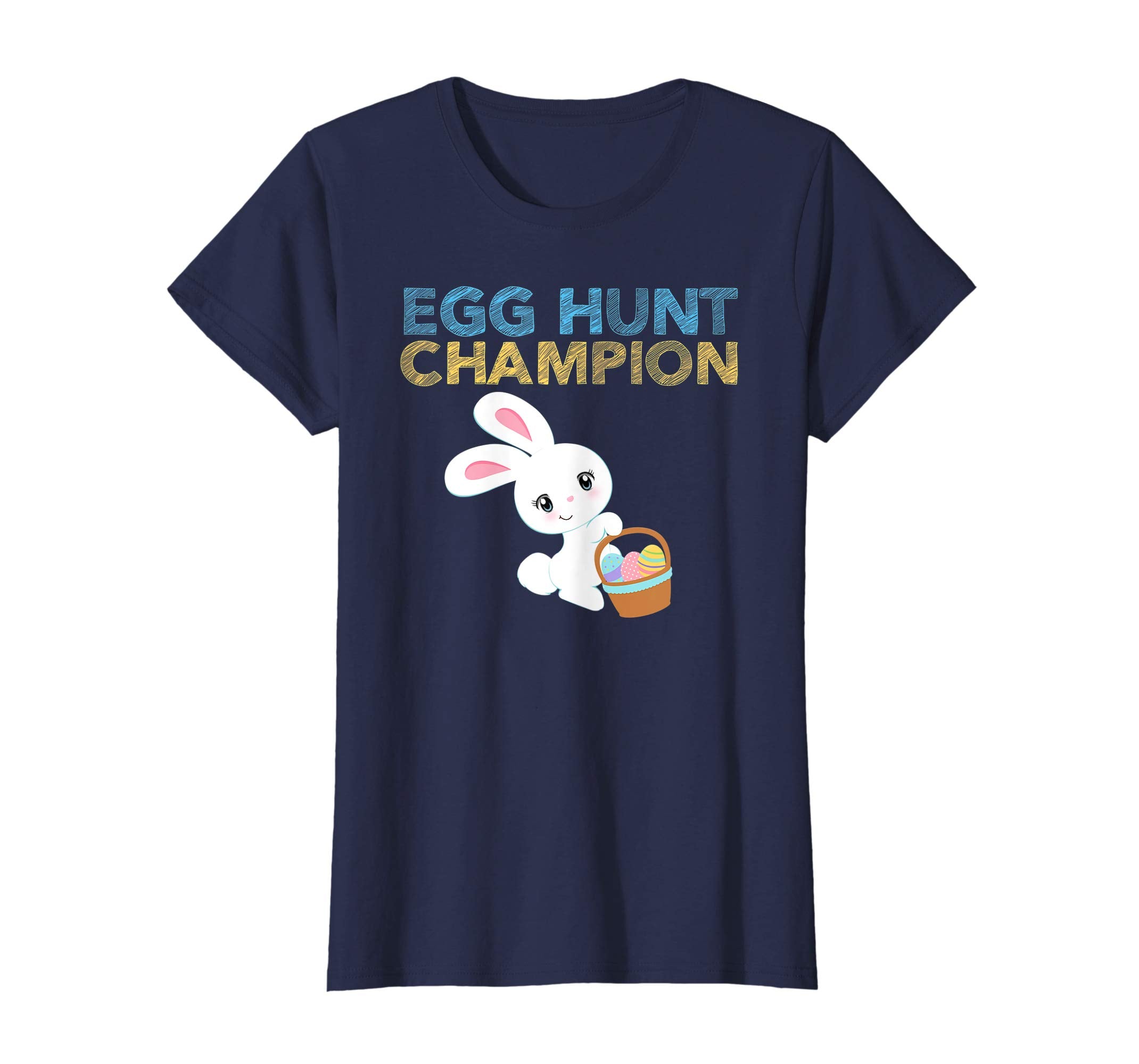 EASTER EGG HUNT CHAMPION Bunny T-Shirt Girls Kids Toddlers