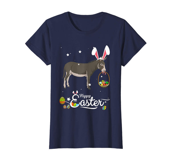 Cute Easter Donkey with Bunny Ears and Eggs T Shirt