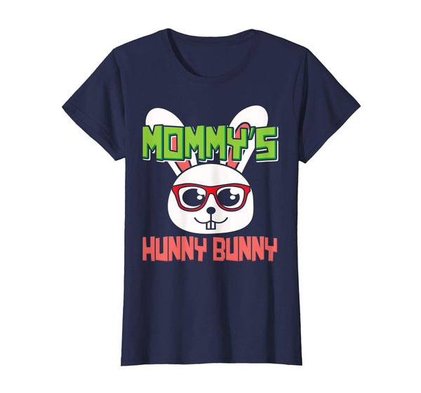 Mommy's Hunny Bunny Funny Easter Rabbit Cute Glasses T-Shirt