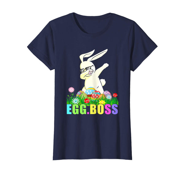 Dabbing Egg Boss Easter Bunny T Shirt For Kids Toddlers Boys