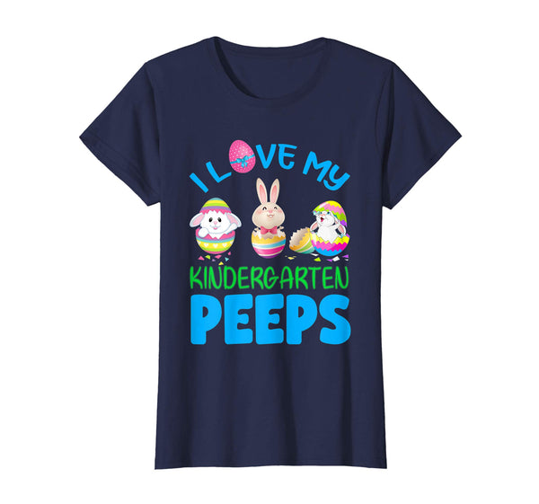 I Love My Kindergarten Peeps Happy Easter Teacher T Shirt