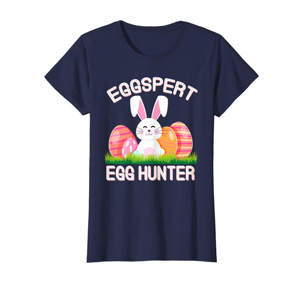 Eggspert Egg Hunter Easter TShirt Boys Girls Cool Bunny