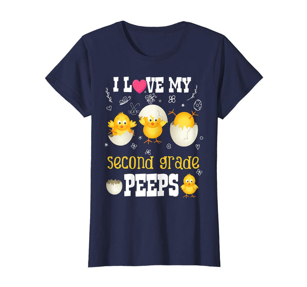 I Love My Second Grade Peeps Easter Bunny T-Shirt