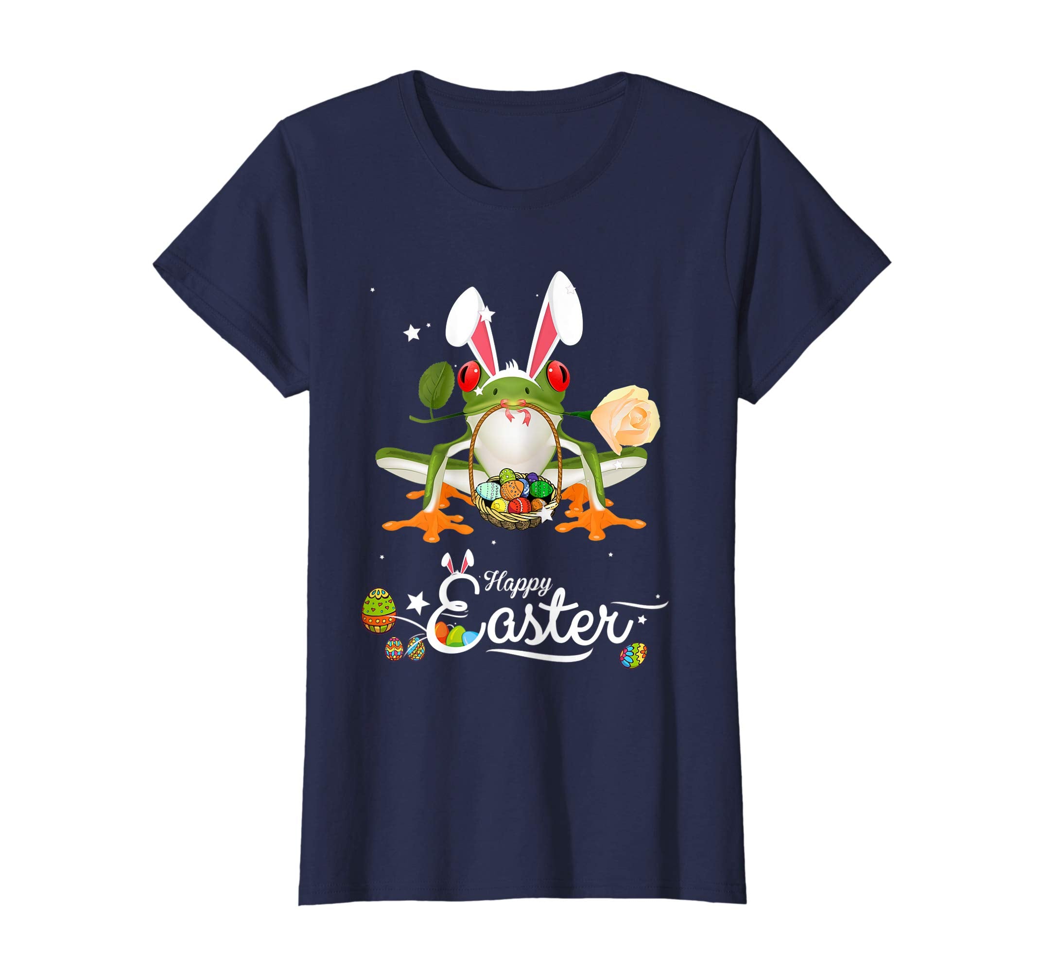 Cute Easter Frogs with Bunny Ears and Eggs T Shirt