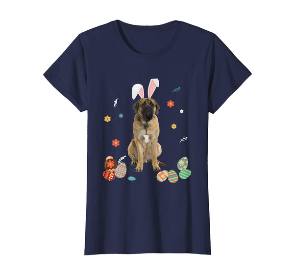 Mastiff Bunny Rabbit Happy Easter Day T-Shirt