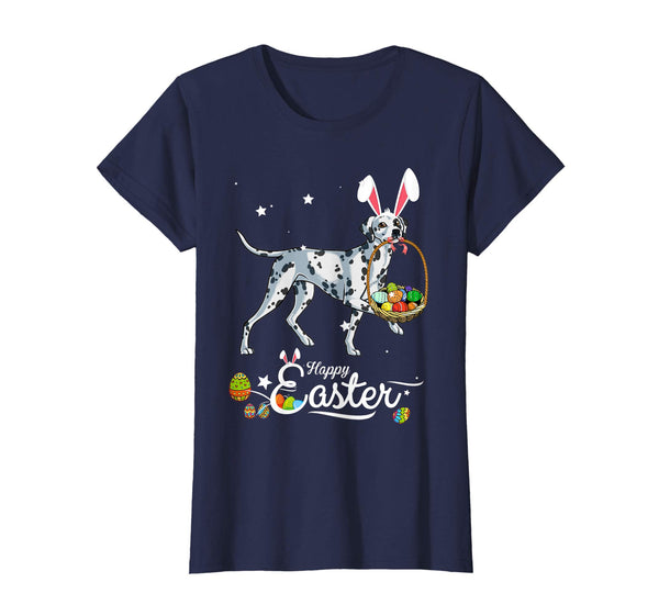 Dalmatian Dog With Bunny Hat Easter Costume T Shirt