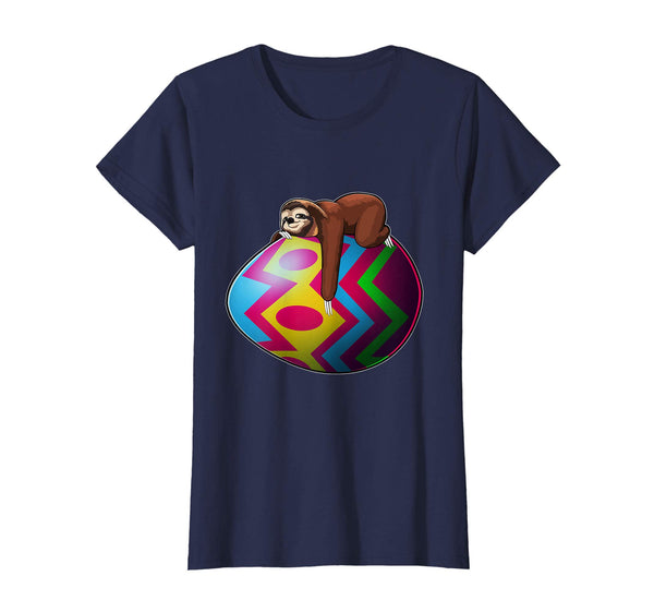 Easter Lazy Sloth T Shirt Men Women Kids Bunny Basket Eggs