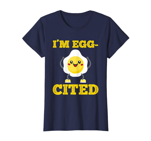 I'm Egg-Cited Shirt I Funny Easter Egg Lover Pun