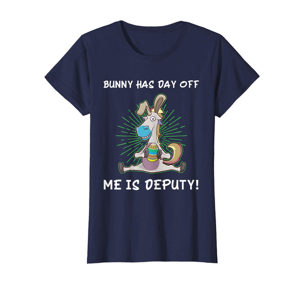 Kids Unicorn Easter Bunny Deputy T Shirt Gift Idea Boy Girl