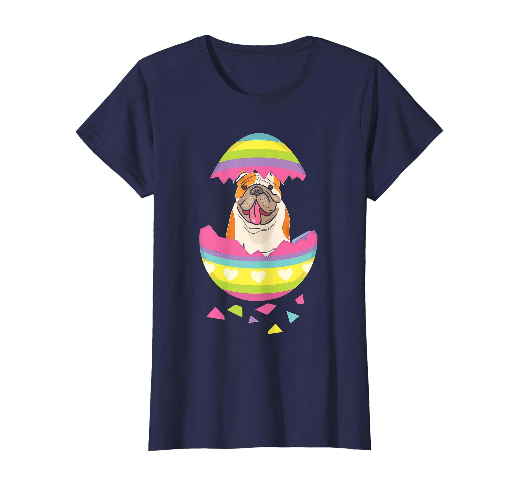 Bulldog Easter Egg T-Shirt Dog Lover