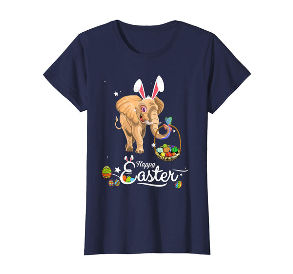 Cute Easter elephant with Bunny Ears and Eggs T Shirt