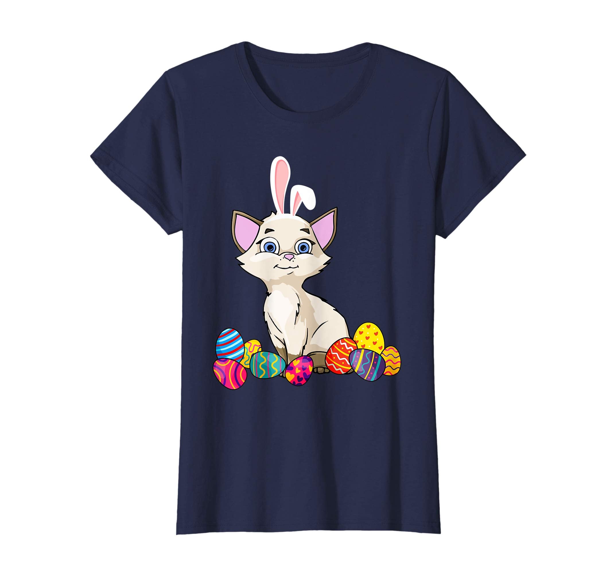 Cat Bunny Ear With Egg Easter Easter Day Shirt