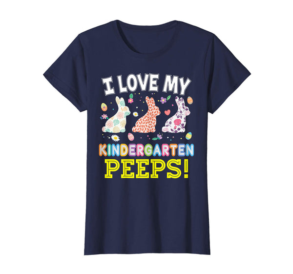 I Love My Kindergarten Peeps Teacher Easter Bunnies T-Shirt