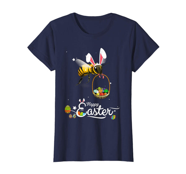 Cute Easter Bee with Bunny Ears and Eggs T Shirt