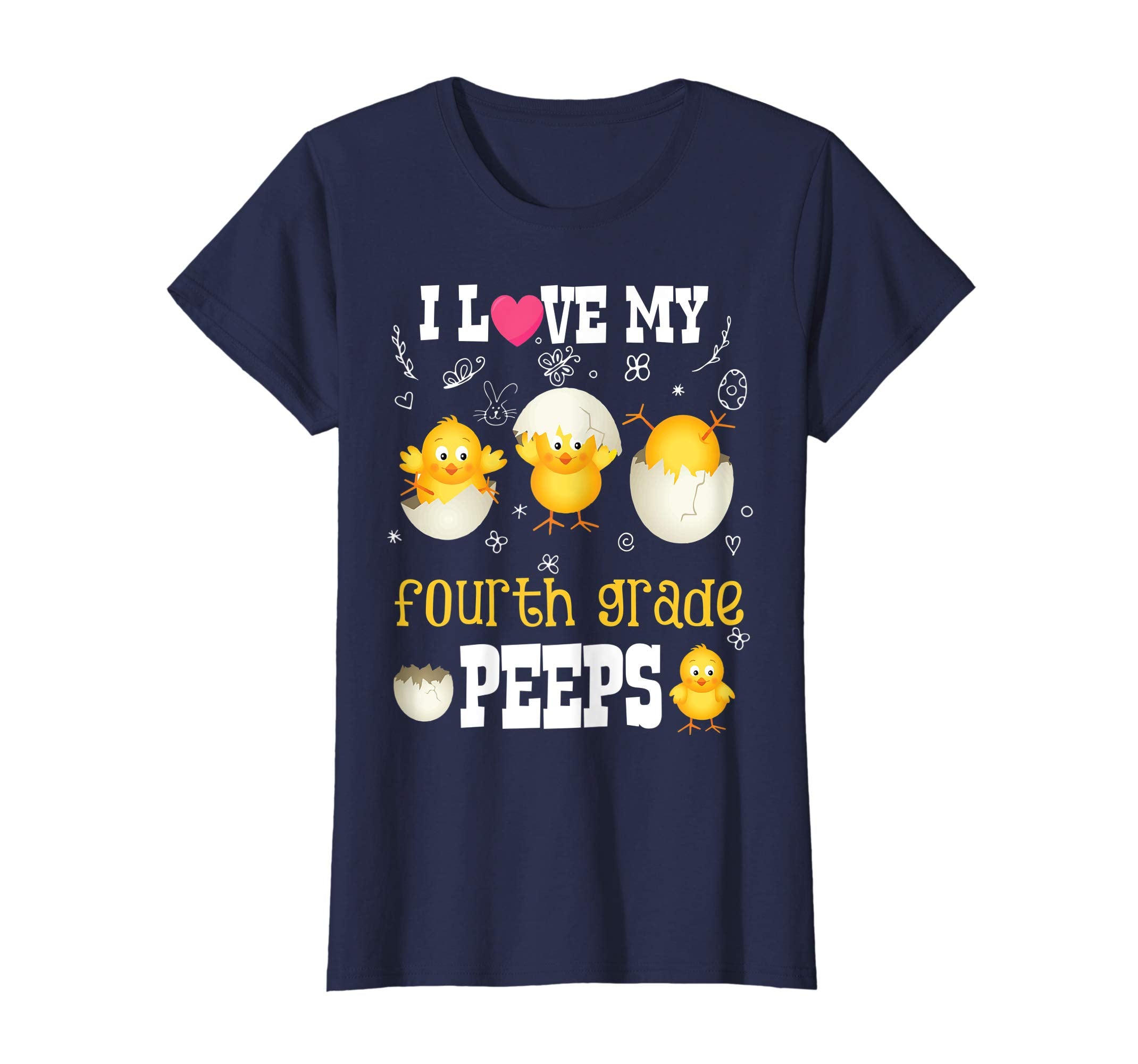 I Love MyFourth Grade Peeps Easter Bunny T-Shirt