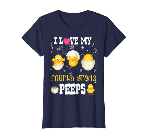 I Love MyFourth Grade Peeps Easter Bunny T-Shirt
