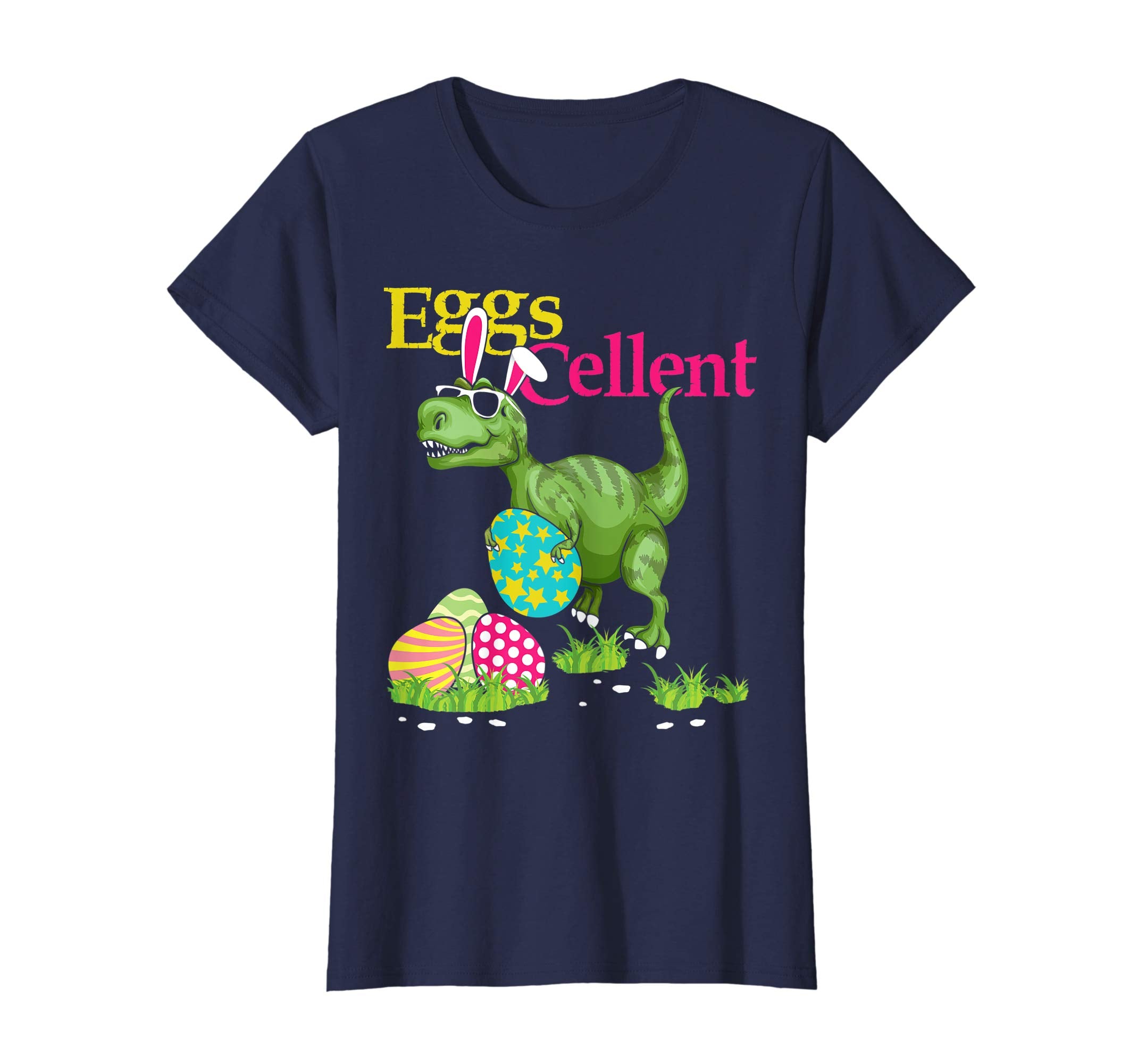 Easter Bunny Dinosaur T-shirt T-rex Boys Kids Eggs Cellent