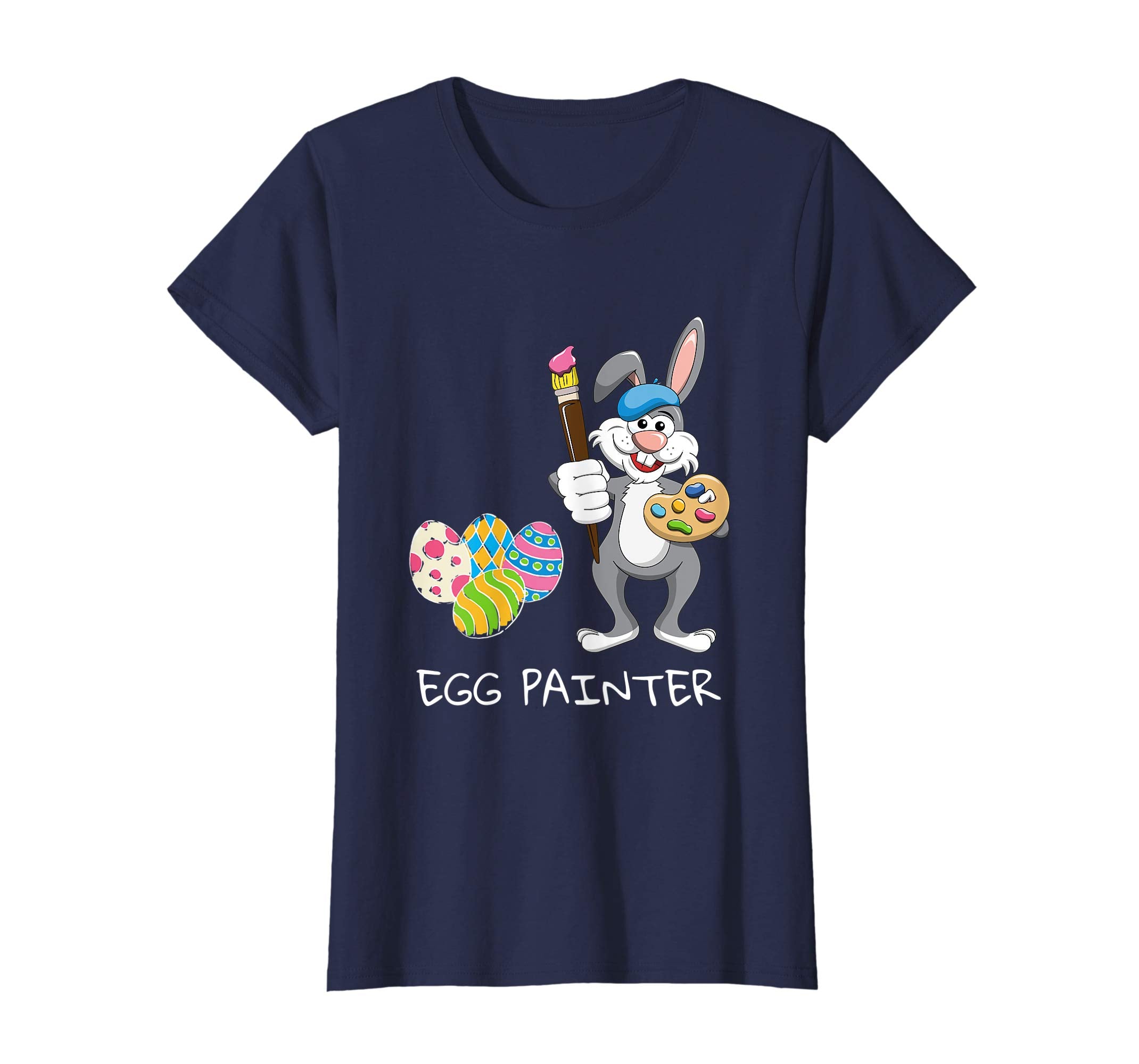 Funny Egg Hunt Shirt - Easter Egg Painter Bunny Kids TShirt