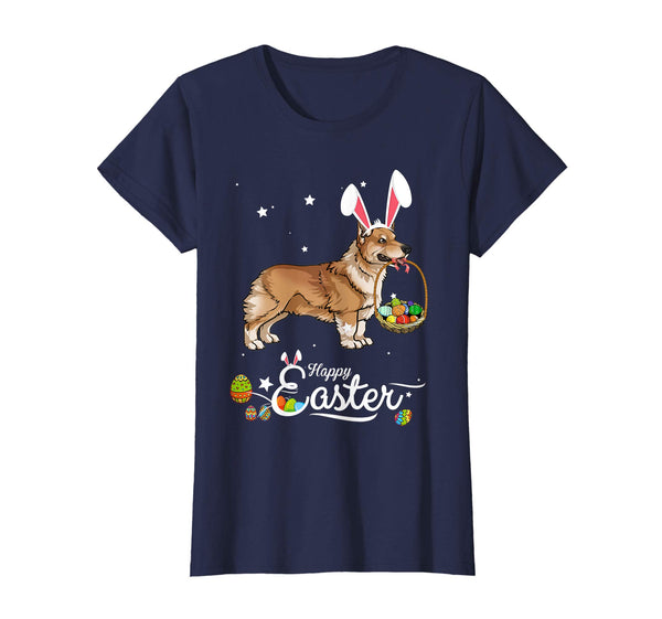 Pembroke Welsh Corgi Dog With Bunny Hat Easter Costume Shirt