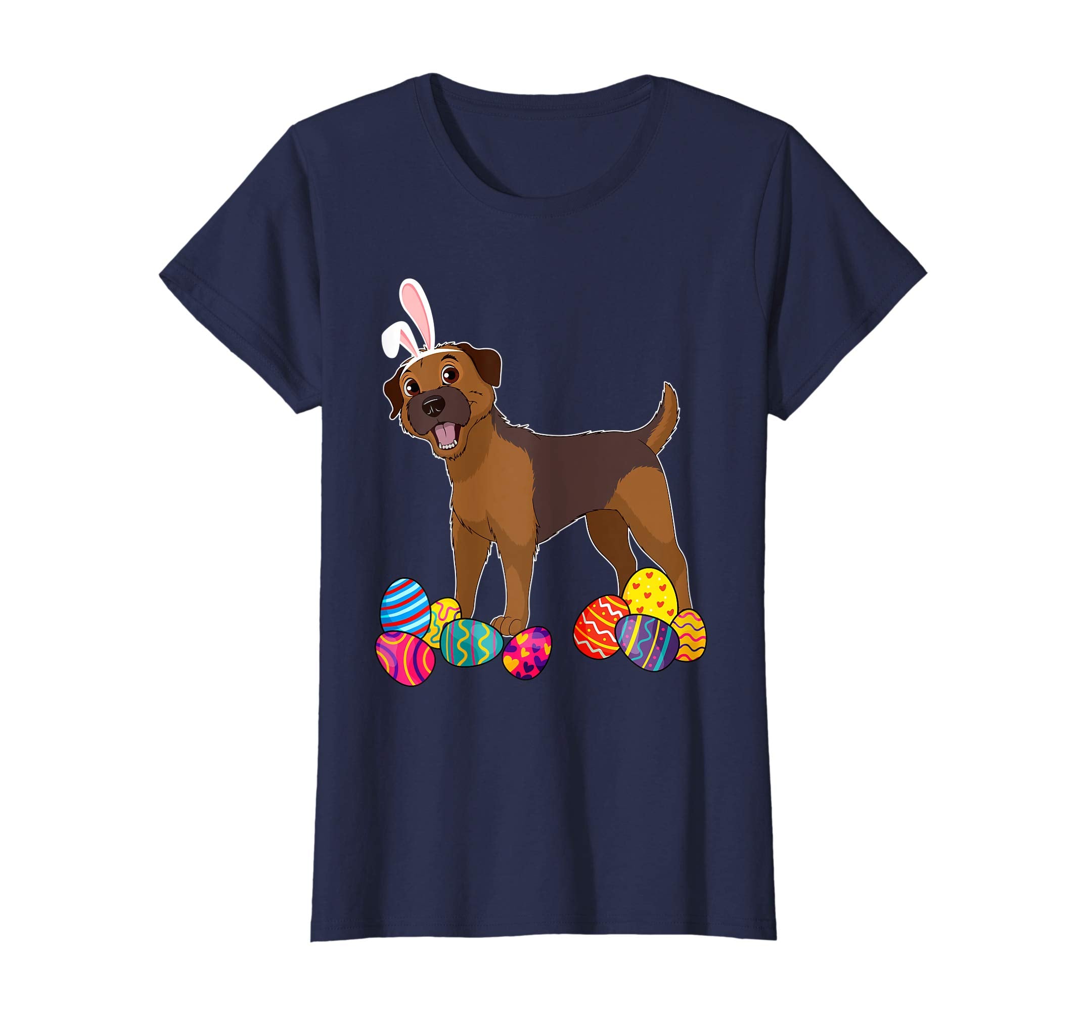 Border Terrier Bunny Ear With Egg Easter Easter Day Shirt