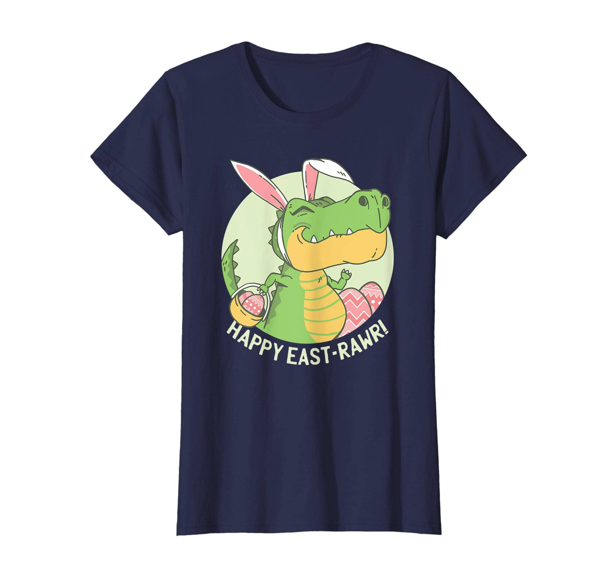 Funny Easter T-Rex Dinosaur T Shirt Gift for Kids, Men Women