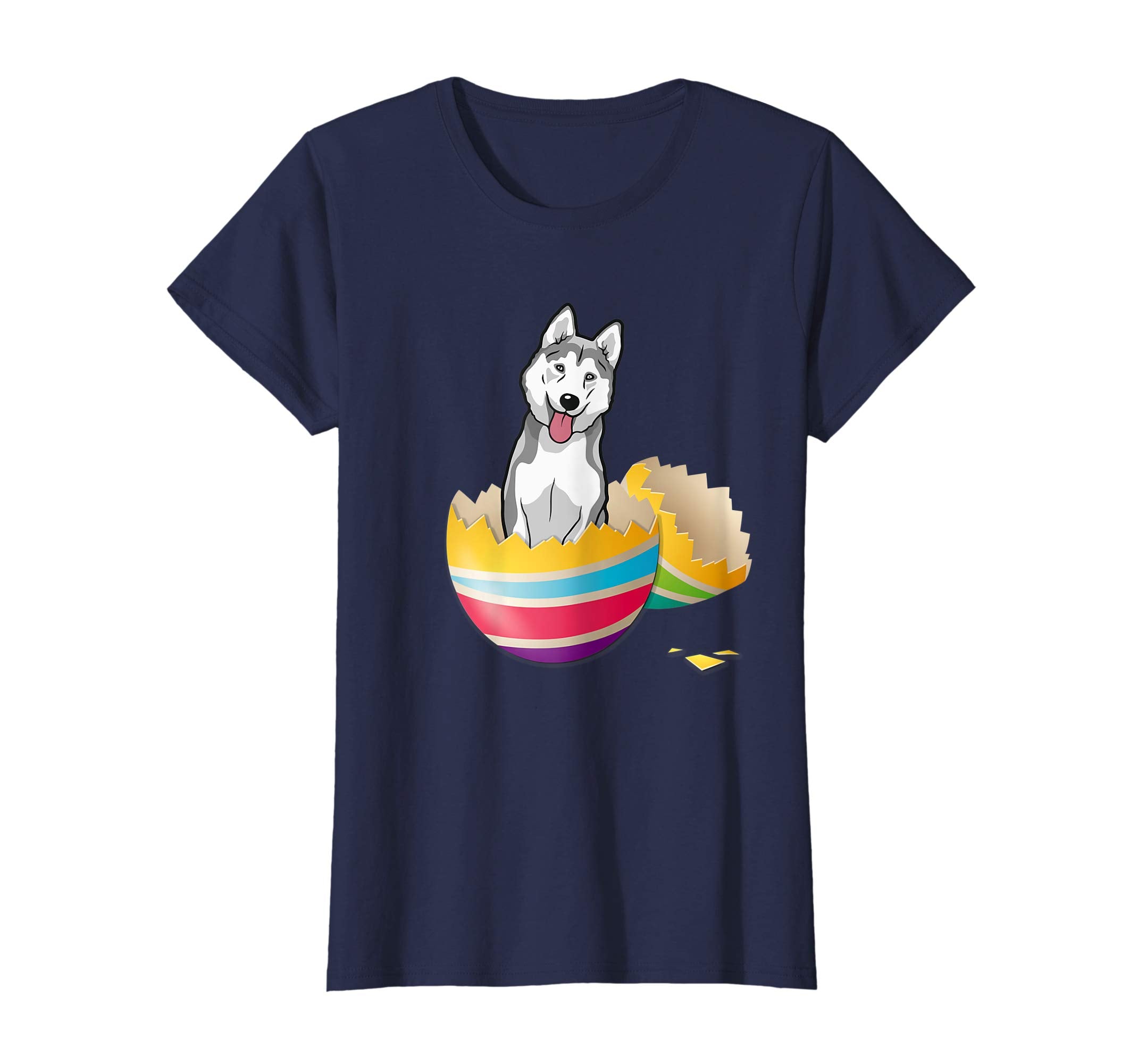 Husky Hatching From Easter Egg Easter Day Shirt