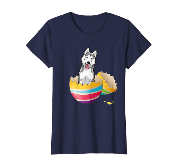 Husky Hatching From Easter Egg Easter Day Shirt