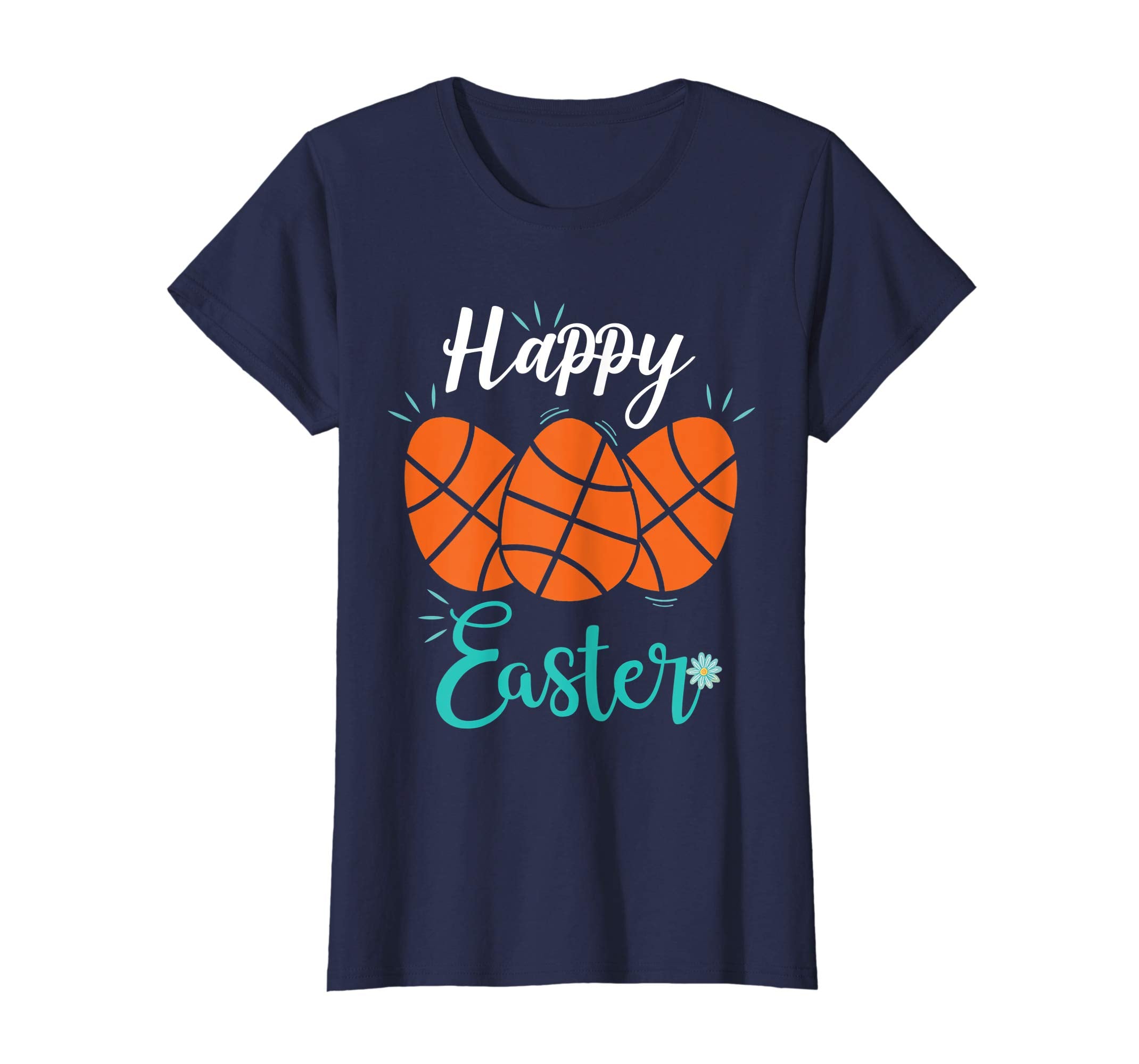 Happy Easter basketball eggs Funny T-shirt for boy girl