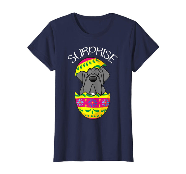 Funny Cute Puppy Mastiff Hatches Easter Egg Easter T-Shirt