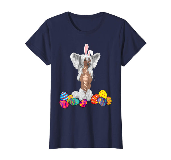 Chinese Crested Bunny Ear With Egg Easter Easter Day Shirt
