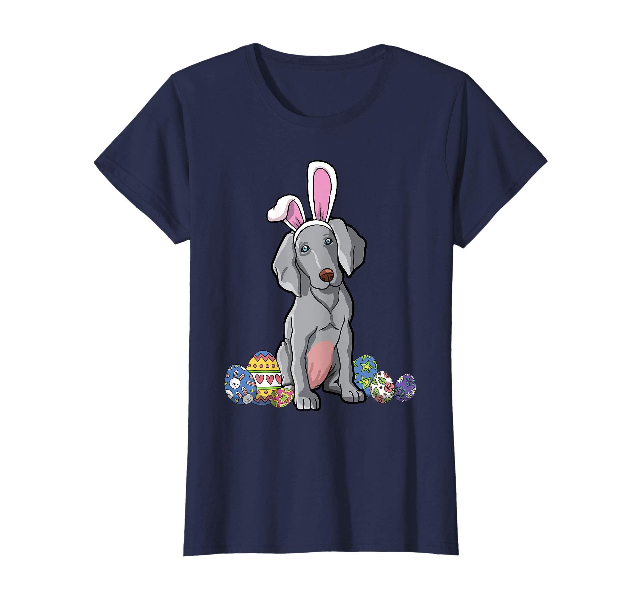 Weimaraner Dab Dabbing With Easter Bunny Rabbit Ears T-Shirt