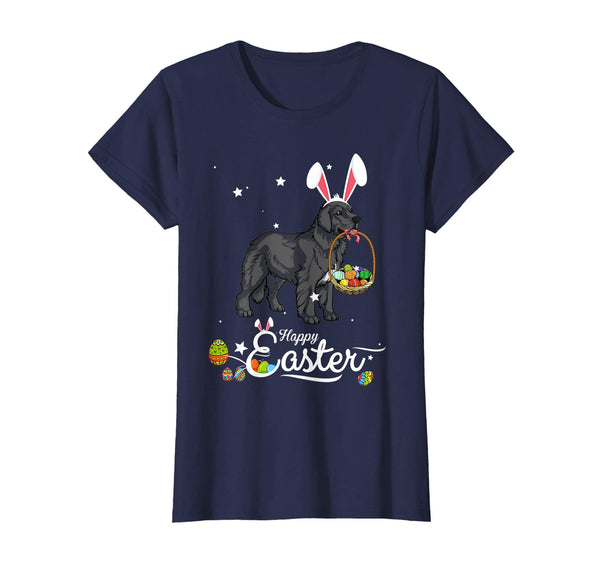 Newfoundland Dog With Bunny Hat Easter Costume T Shirt