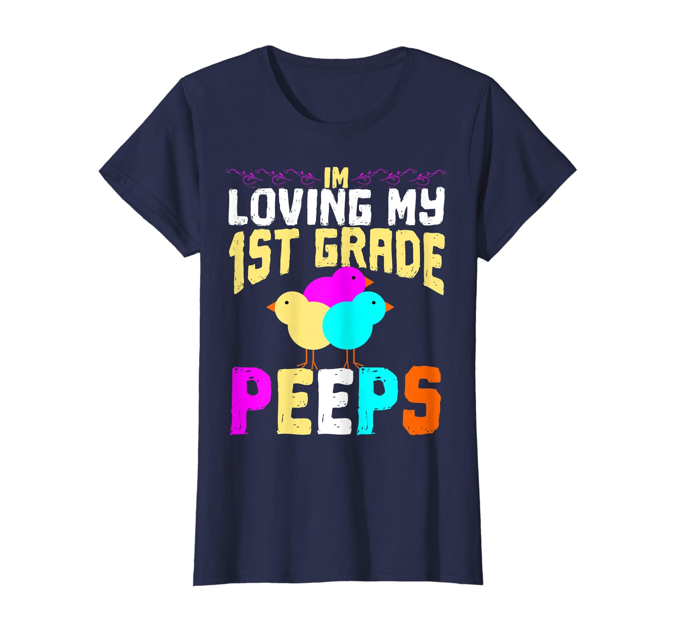 1st Grade Peeps Easter TShirt Teacher Gift