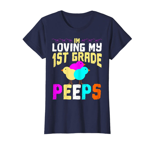 1st Grade Peeps Easter TShirt Teacher Gift