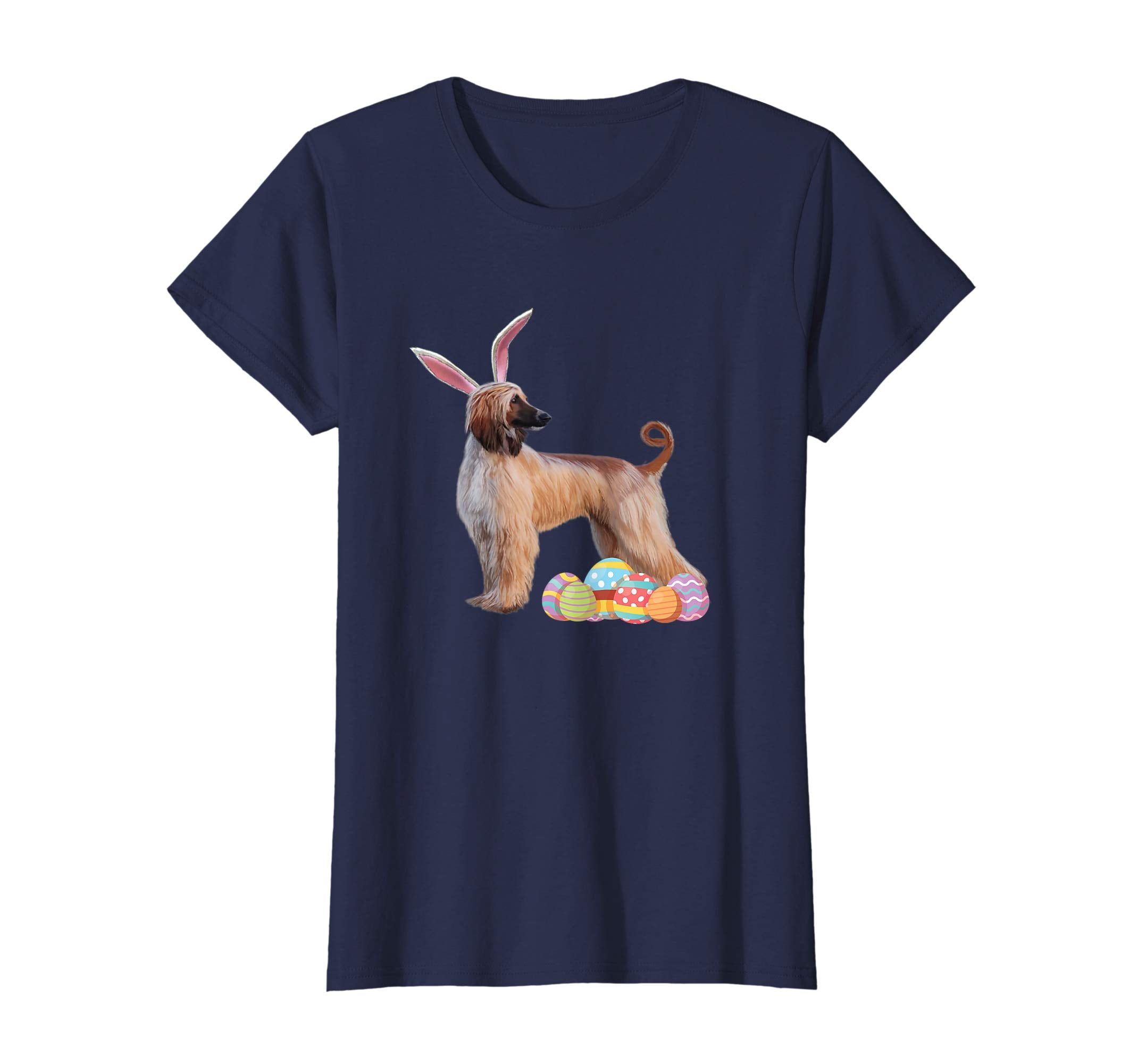 Easter Shirt Afghan Hound Funny Bunny Ears & Eggs Gift