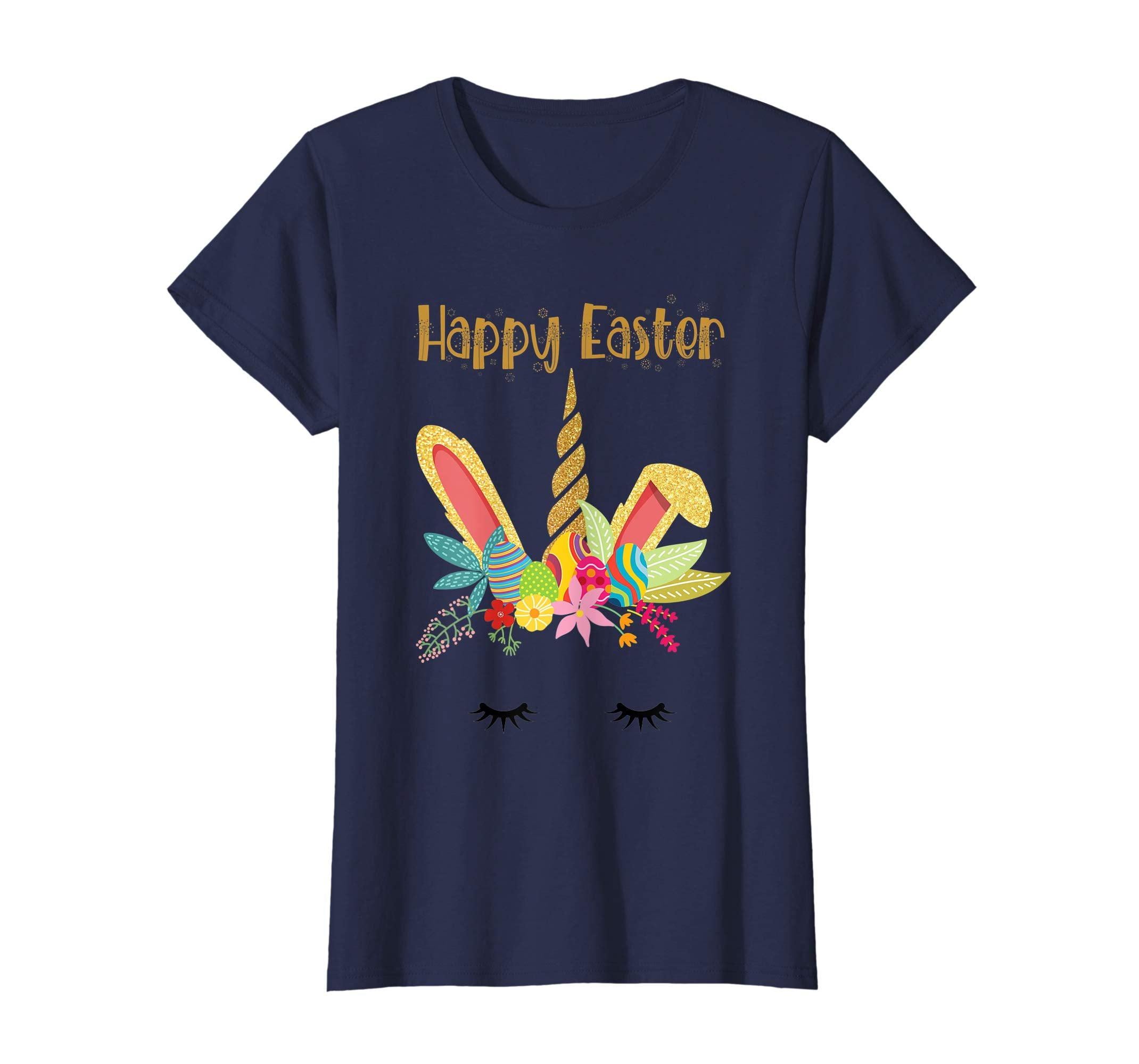 Bunny Unicorn Face Easter Shirts Easter Eggs Gift Birthday
