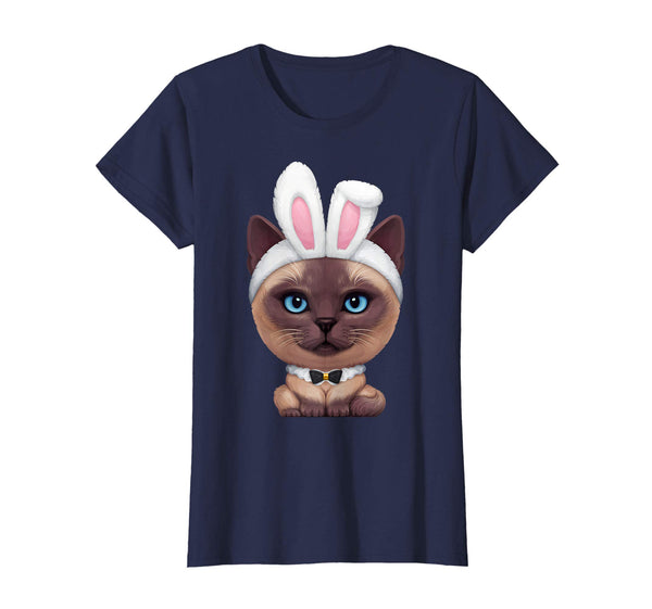 Siamese Cat in the Easter Bunny Costume T-Shirt