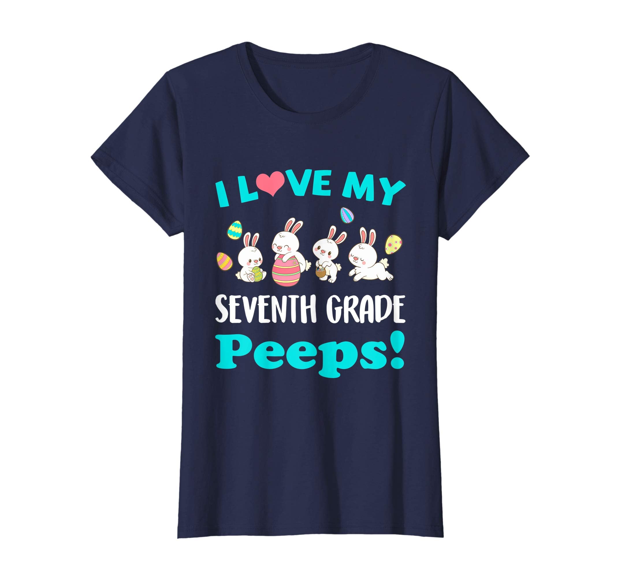 I Love My Seventh Grade Peeps Easter Day T-Shirt