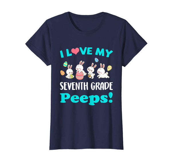 I Love My Seventh Grade Peeps Easter Day T-Shirt