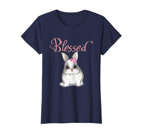 Blessed Bunny Rabbit Spring Easter Flower Shirt