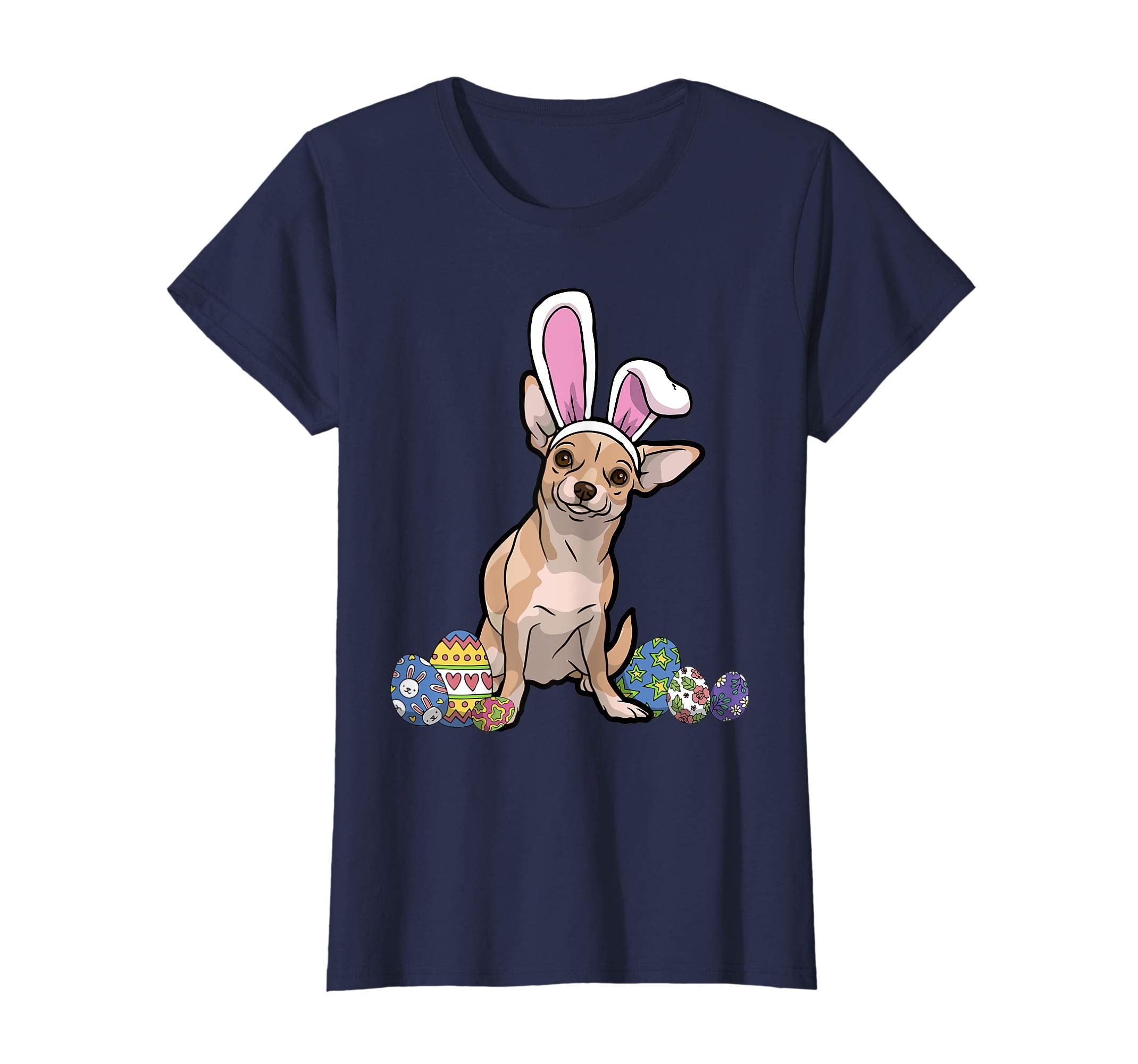 Chihuahua Dab Dabbing With Easter Bunny Rabbit Ears T-Shirt