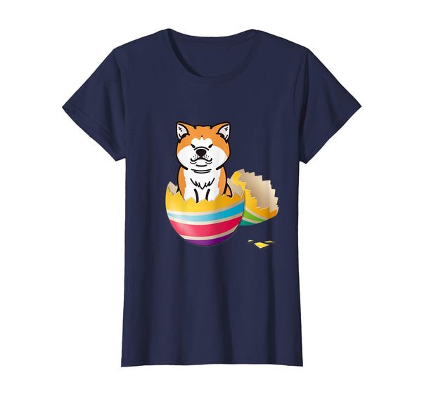 Akita Hatching From Easter Egg Easter Day Shirt